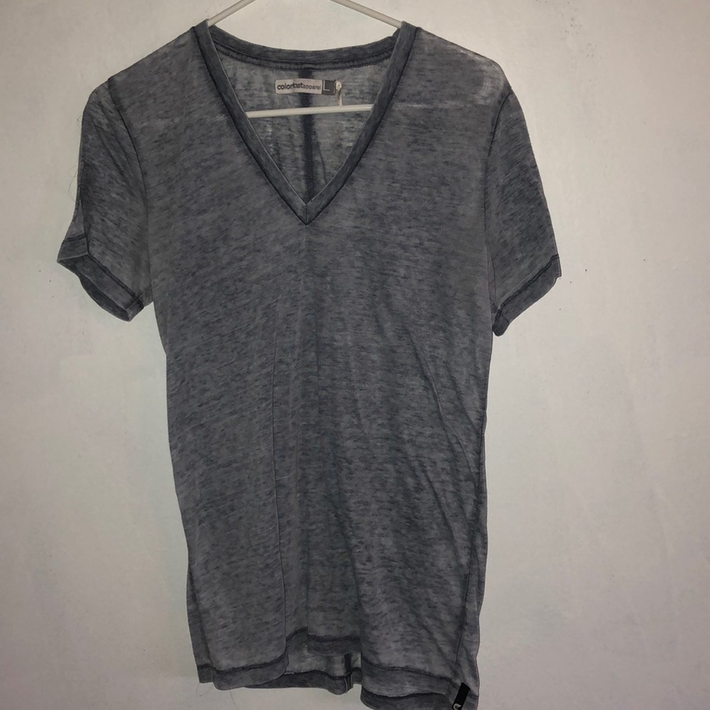 COLORFAST blue/grey t-shirt